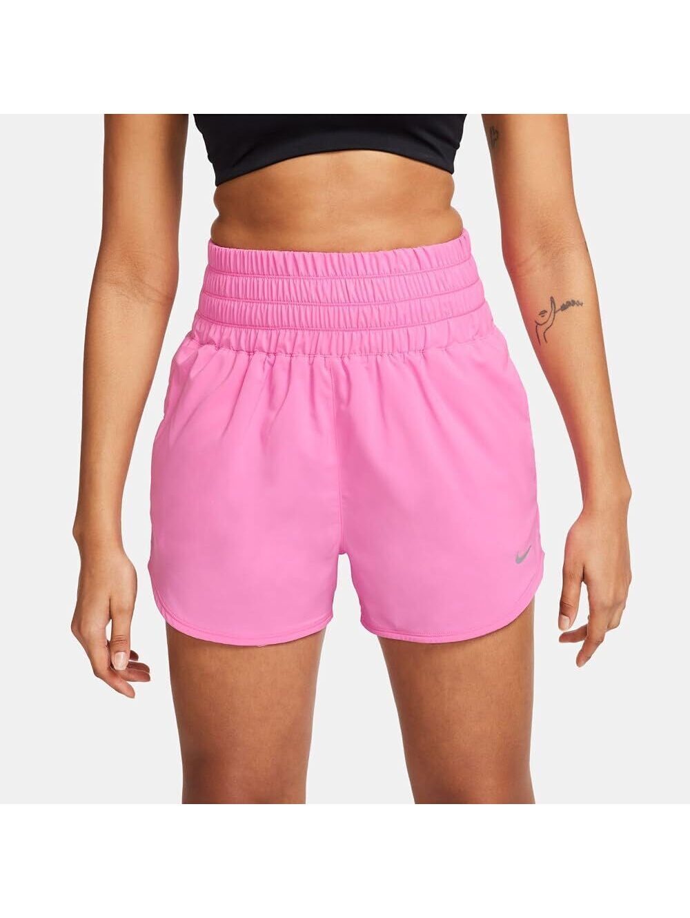 NWT New Nike Women's One Dri-FIT Ultra High-Waisted 3" Brief-Lined Shorts - XS